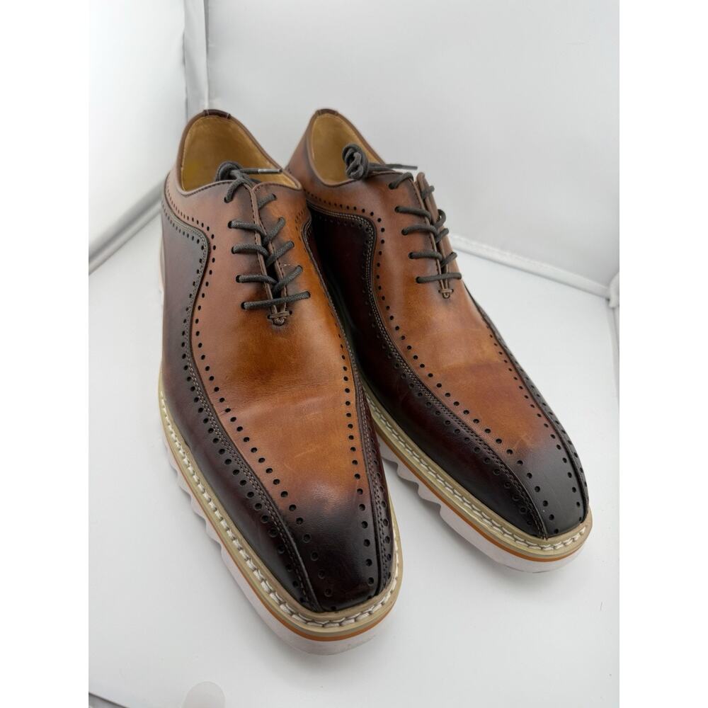 NWOB $189 Maison Forte Dillinger Two-Tone Oxford (Men) Size 10.5